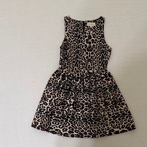 L'ATISTE Leopard Print Kids Dress